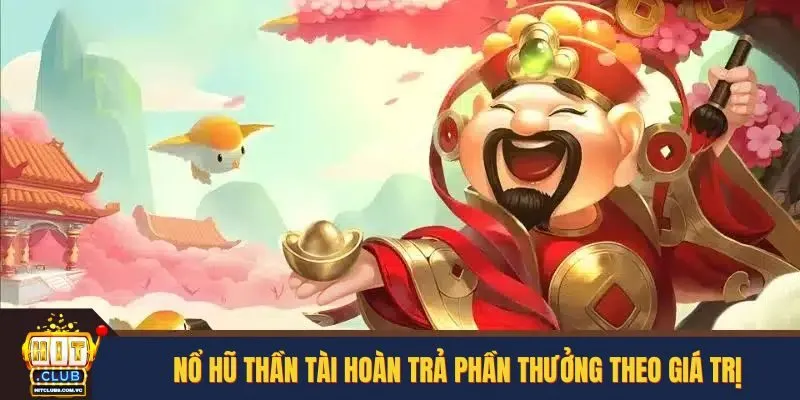 Nổ hũ Thần Tài hoàn trả phần thưởng theo giá trị