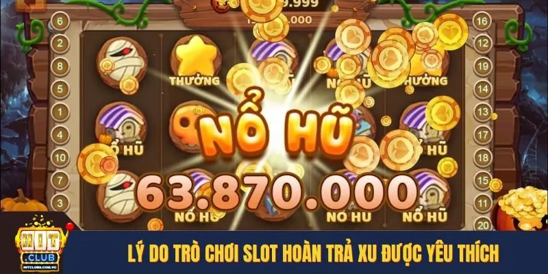 Lý do trò chơi slot hoàn trả xu được yêu thích