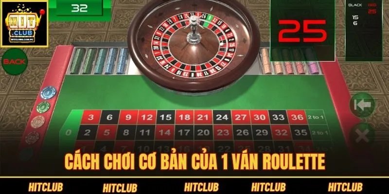 Cách chơi cơ bản của 1 ván Roulette